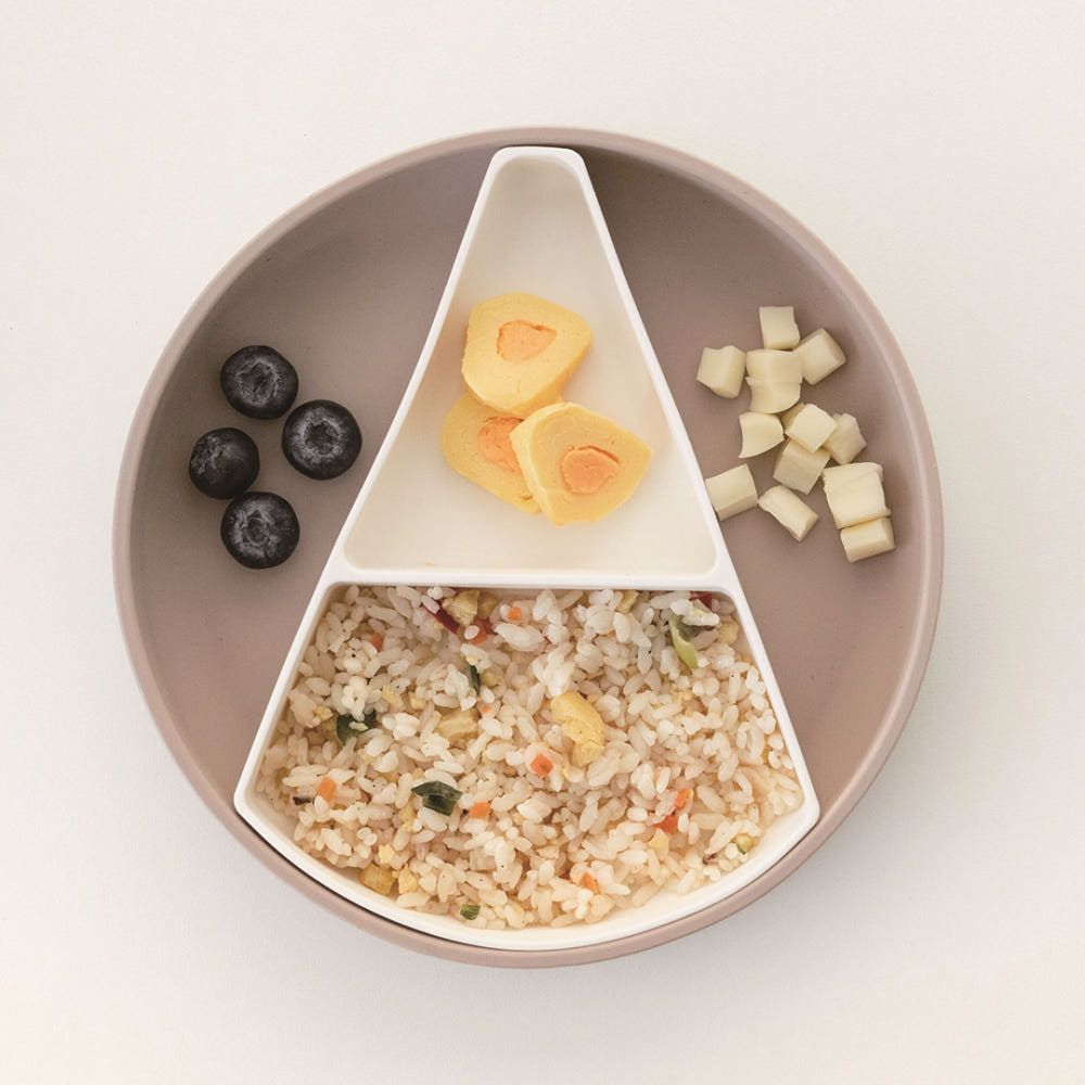 【ユビマム】ABC シリコン 吸盤付き ベビー食器4点セット 離乳食 プレート