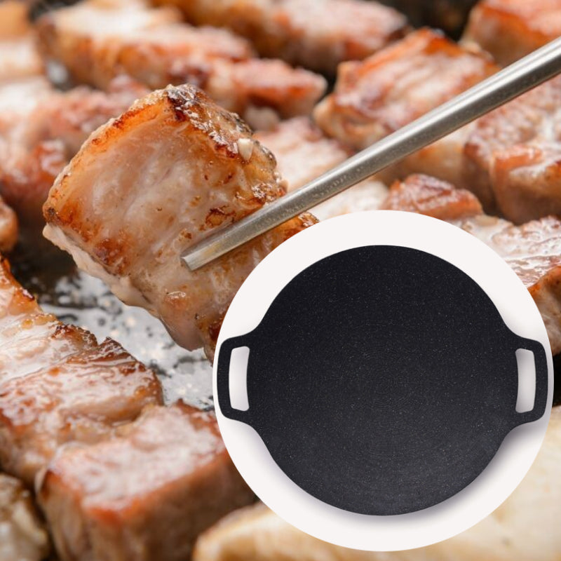 【3日間限定約30%OFF】サムギョプサル鉄板 焼肉用 30cm IH対応 オール熱源 焼肉プレート キャンプ 卓上