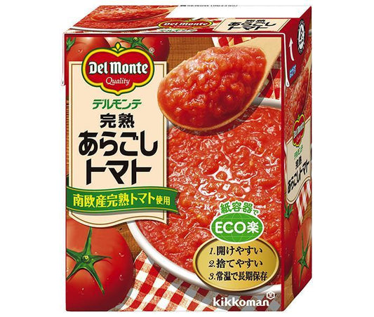 デルモンテ 完熟あらごしトマト 388g紙パック×12個入【日本出荷】