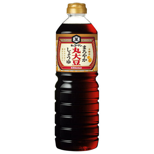 Kikkoman Mellow Round Soybean Soy Sauce 1LPET x 6 bottles [Shipped in Japan]