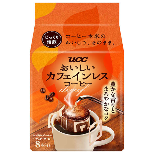 UCC おいしいカフェインレスコーヒー ドリップコーヒー (7g×8P)×12袋入【日本出荷】