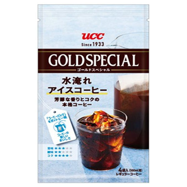 UCC ゴールドスペシャル コーヒーバッグ 水淹れアイスコーヒー 4P×12袋入【日本出荷】
