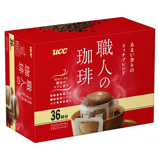 UCC 職人の珈琲 ワンドリップコーヒー あまい香りのリッチブレンド (7g×36P)×6箱入【日本出荷】