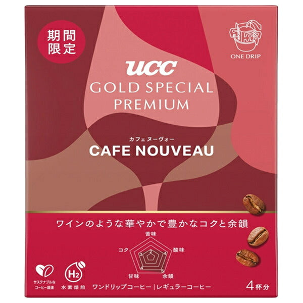 UCC GOLD SPECIAL PREMIUM One-Drip Coffee Cafe Nouveau (12g x 4 Packs) x 12 [Ships from Japan]