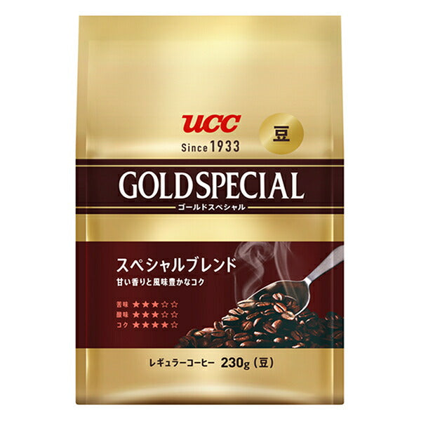 UCC Gold Special Roasted Beans Special Blend, 230g x 6 bags [Ships from Japan] 