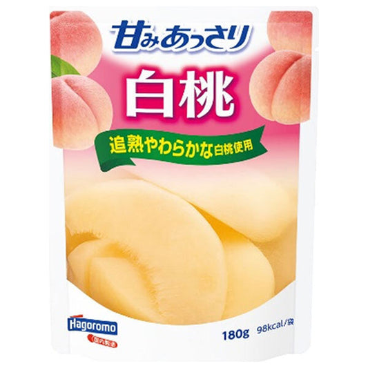 はごろもフーズ 甘みあっさり 白桃 180gパウチ×6袋入【日本出荷】