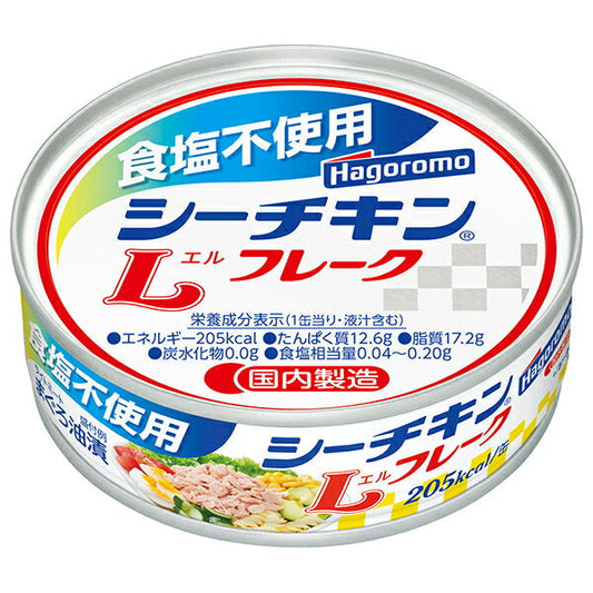Hagoromo Foods Salt-free Sea Chicken L Flakes 70g can x 24 pieces [Shipped in Japan]