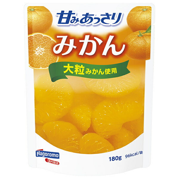 Hagoromo Foods Lightly Sweet Mandarin Oranges, 180g Pouch x 6 Bags [Ships from Japan] 