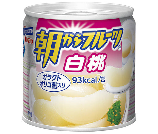 Hagoromo Foods Morning Fruits White Peach 190g Can x 24 [Ships from Japan] 