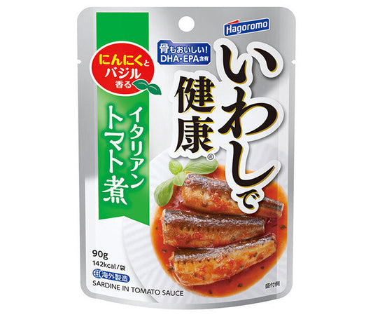 Hagoromo Foods Healthy Sardines in Italian Tomato Sauce, 90g Pouch x 12 [Ships from Japan] 