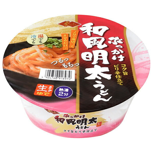 徳島製粉 金ちゃん ぶっかけ和風明太うどん 168g×12個入【日本出荷】