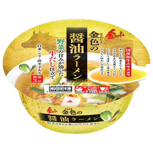 Tokushima Seifun Kin-chan Golden Soy Sauce Ramen 106g x 12 pieces [Shipped in Japan]