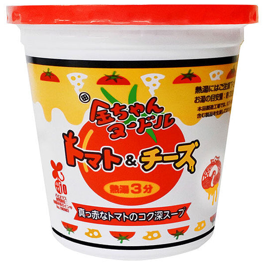 Tokushima Flour Mill's Kinchan Noodles, Tomato & Cheese, 76g x 12 packs [Ships from Japan] 