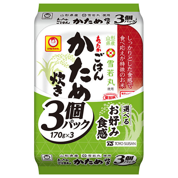 Toyo Suisan Warm Rice, Firm, 3-Pack (170g x 3) x 8 Packs [Ships from Japan] 