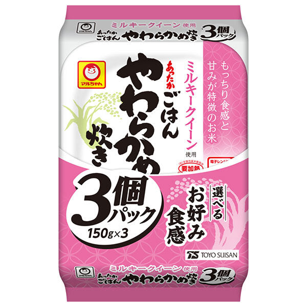 Toyo Suisan Warm Rice, Soft Cooked, 3-Pack (150g x 3) x 8 Packs [Ships from Japan] 