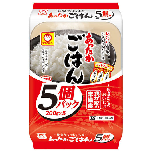 Toyo Suisan Warm Rice 5-Pack (200g x 5) x 4 Packs [Ships from Japan] 