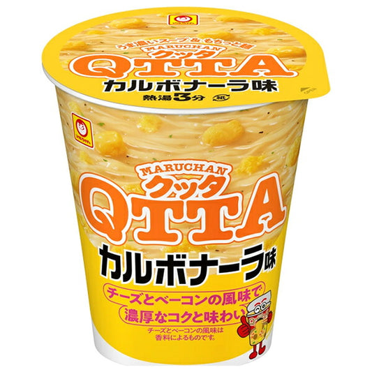 東洋水産 MARUCHAN QTTA(マルチャン クッタ) カルボナーラ味 76g×12個入【日本出荷】