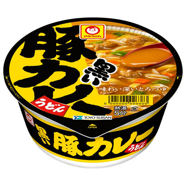 東洋水産 マルちゃん 黒い豚カレーうどん 87g×12個入【日本出荷】