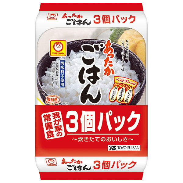 東洋水産 あったかごはん 3個パック (200g×3個)×8個入【日本出荷】