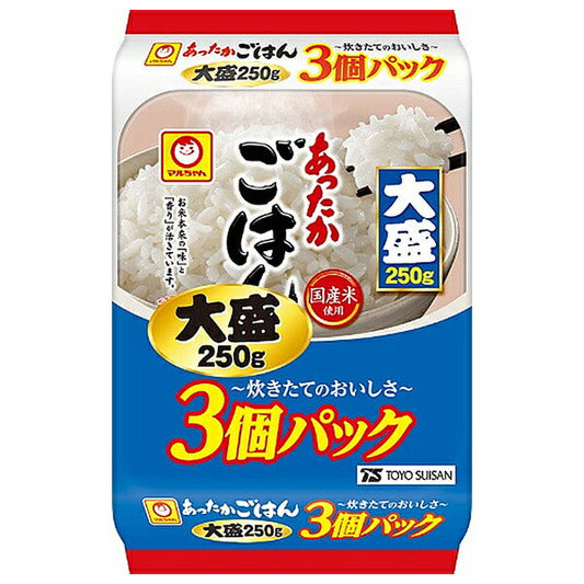 Toyo Suisan Warm Rice Large Size 3 Pack (250g x 3 pieces) x 8 pieces [Shipped in Japan]