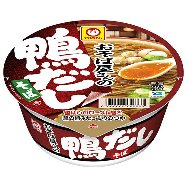 東洋水産 マルちゃん おそば屋さんの 鴨だし そば 98g×12個入【日本出荷】