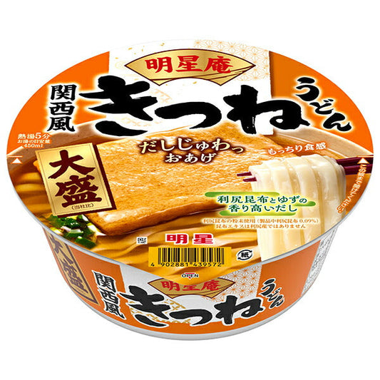 明星食品 明星庵 きつねうどん 大盛 105g×12個入【日本出荷】
