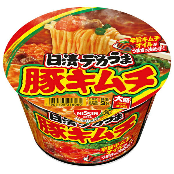 Nissin Foods Nissin Deka Uma Pork Kimchi 101g x 12 pieces [Shipped in Japan]