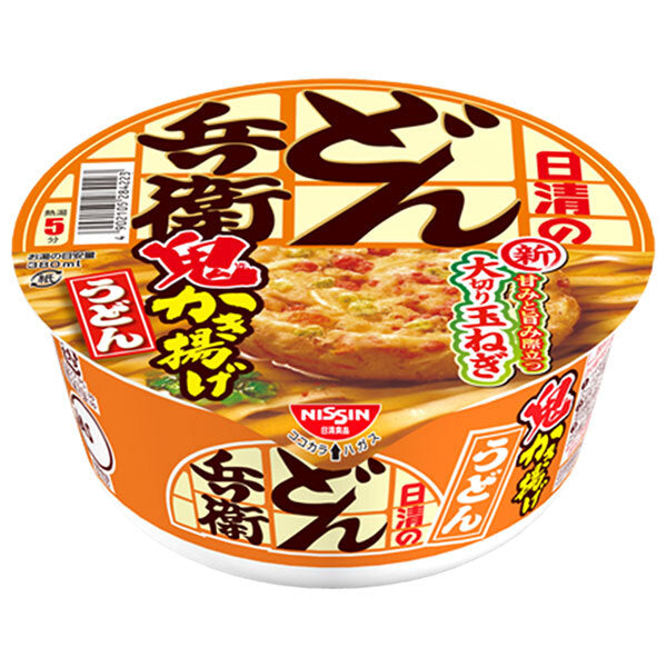 Nissin Foods Nissin Donbei Oni Kakiage Udon, 96g x 12 packs [Ships from Japan] 