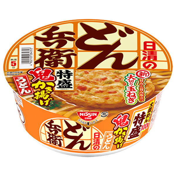 Nissin Foods Nissin Donbei Extra Large Oni Kakiage Udon, 136g x 12 packs [Ships from Japan] 