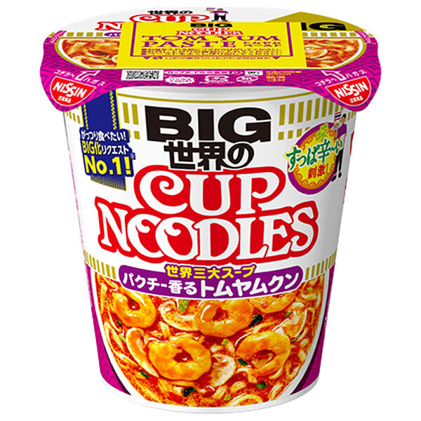 Nissin Foods Cup Noodles, Cilantro Tom Yum Kung, Big, 100g x 12 packs [Ships from Japan] 