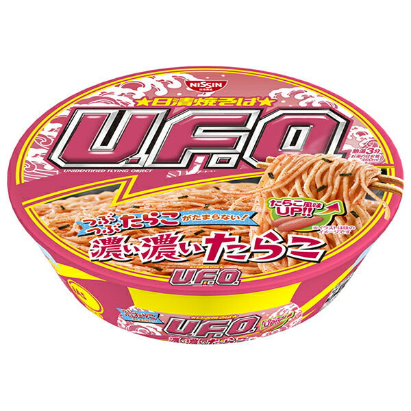 Nissin Foods Nissin Yakisoba U.F.O. Thick and thick cod roe 93g x 12 pieces [Shipped in Japan]