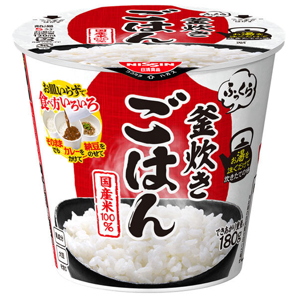 Nissin Foods Fluffy pot-cooked rice 72g x 6 pieces [shipped in Japan]
