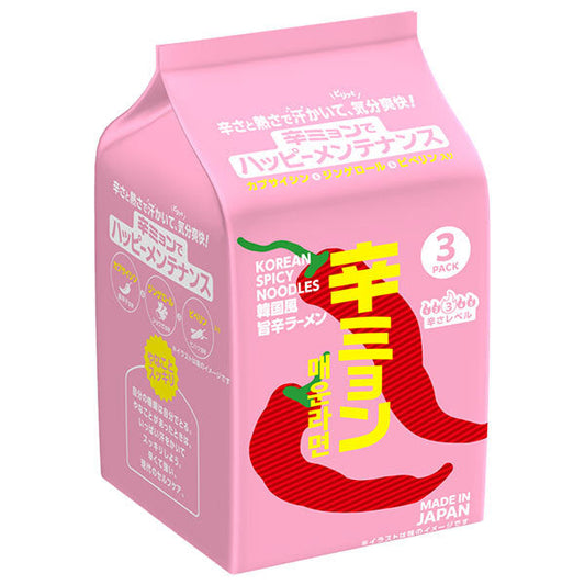 Nissin Foods Nissin Shinmyeon Korean-style spicy ramen 3-meal pack 300g x 9 bags [shipped in Japan]