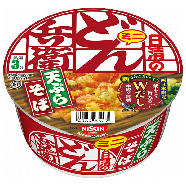 日清食品 日清のどん兵衛 天ぷらそば ミニ [西] 46g×12個入【日本出荷】