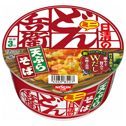 Nissin Foods Nissin Donbei Tempura Soba Mini [West] 46g x 12 pieces [Shipped in Japan]