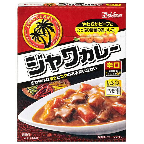 House Foods Retort Java Curry, Hot, 200g x 30 packs [Ships from Japan] 