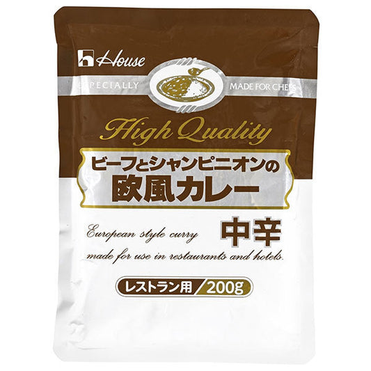House Foods European style beef and champignon curry medium spicy 200g x 30 bags [shipped in Japan]