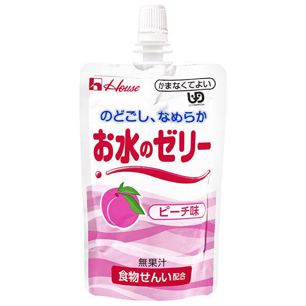House Foods Water Jelly Peach Flavor 120g x 40 pieces [Shipped in Japan]