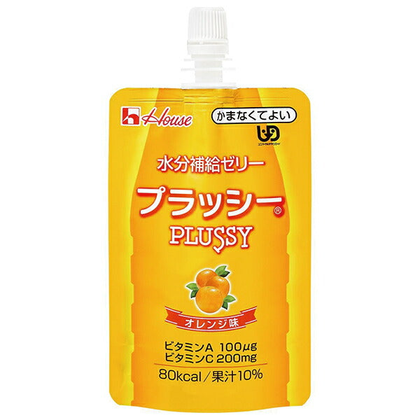 House Foods Hydration Jelly, Plush Orange Flavor, 120g x 40 packs [Ships from Japan] 