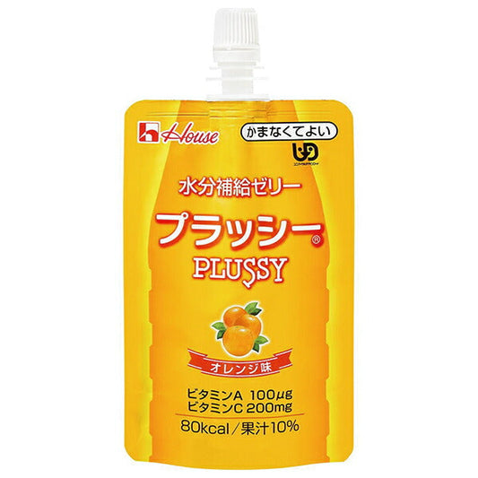 House Foods Hydration Jelly Plush Orange Flavor 120g x 40 pieces [Shipped in Japan]