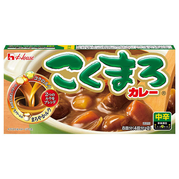 House Foods Rich Curry, Medium Spicy, 145g x 10 packs [Ships from Japan] 