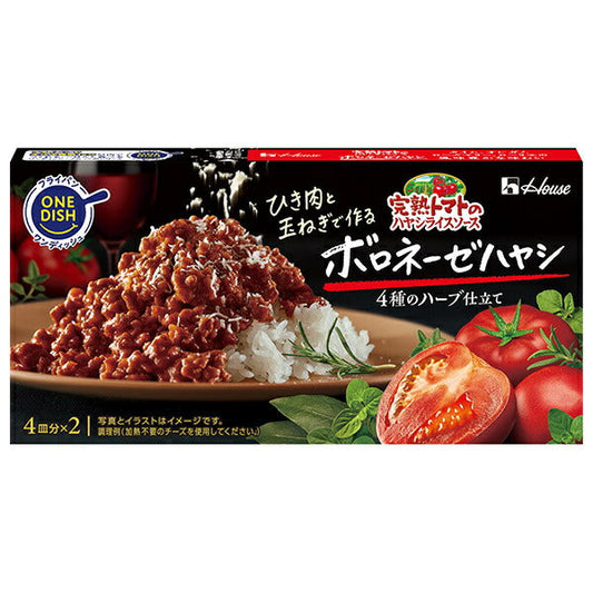 House Foods Ripe Tomato Hayashi Rice Sauce Bolognese Hayashi 140g x 10 pieces [Shipped in Japan]