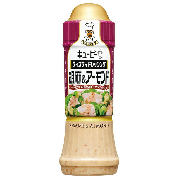Kewpie Tasty Dressing, Sesame & Almond, 210ml PET Bottle x 12 [Ships from Japan] 
