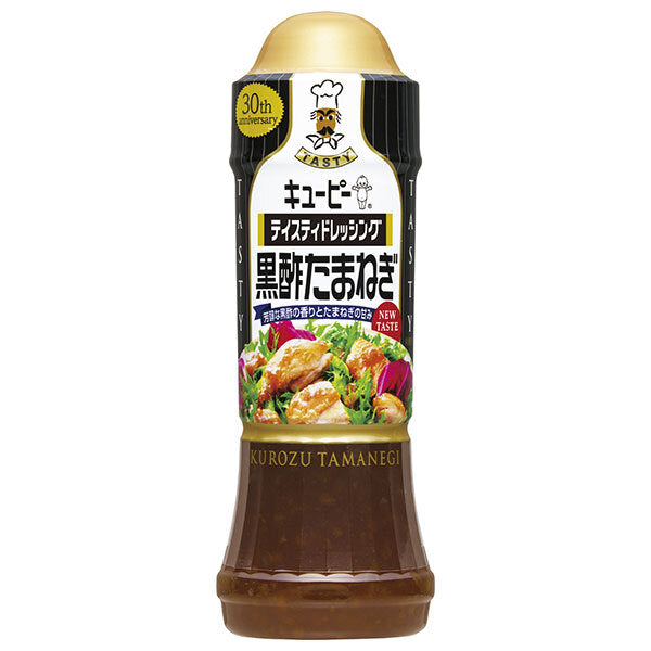 Kewpie Tasty Dressing Black Vinegar Onion, 210ml PET Bottle x 12 [Ships from Japan] 