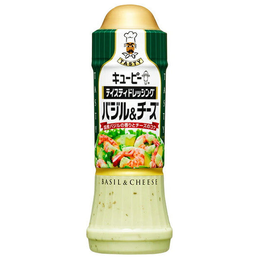 キューピー テイスティドレッシング バジル&チーズ 210mlペットボトル×12本入【日本出荷】