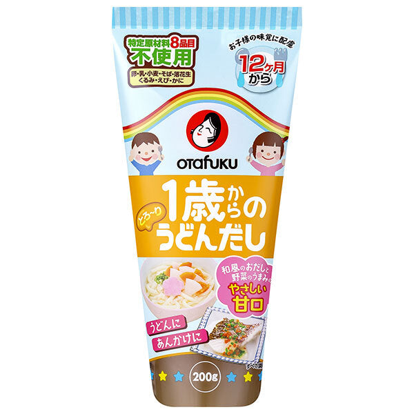 Otafuku Udon Dashi for Ages 1+, 200g x 12 Bottles [Ships from Japan] 