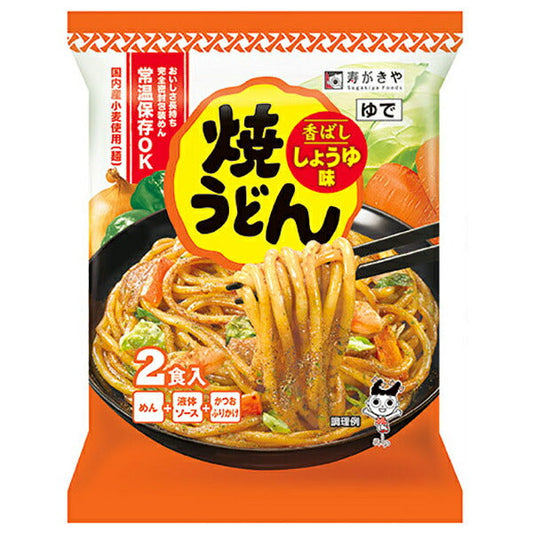Sugakiya Yaki Udon Soy Sauce Flavor 2 servings 444g x 10 bags [Shipped in Japan]