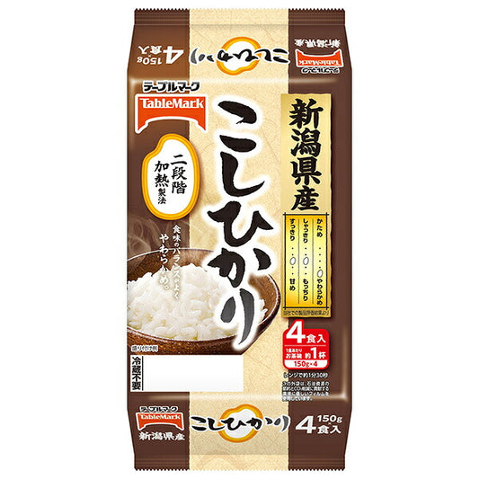 テーブルマーク 新潟県産こしひかり (分割) 4食 (300g×2個)×8個入【日本出荷】