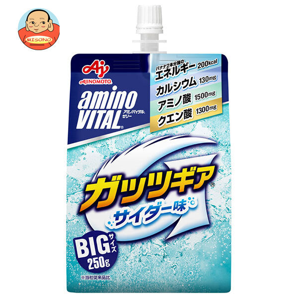 Ajinomoto Amino Vital Jelly Drink Guts Gear Cider Flavor 250g pouch x 24 pieces [Shipped in Japan]