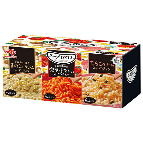 Ajinomoto Knorr Soup Deli Tomato/Mushroom/Cod Roe 18 packets x 1 box [Ships from Japan] 